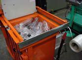 PET Bottles in Compaction Chamber